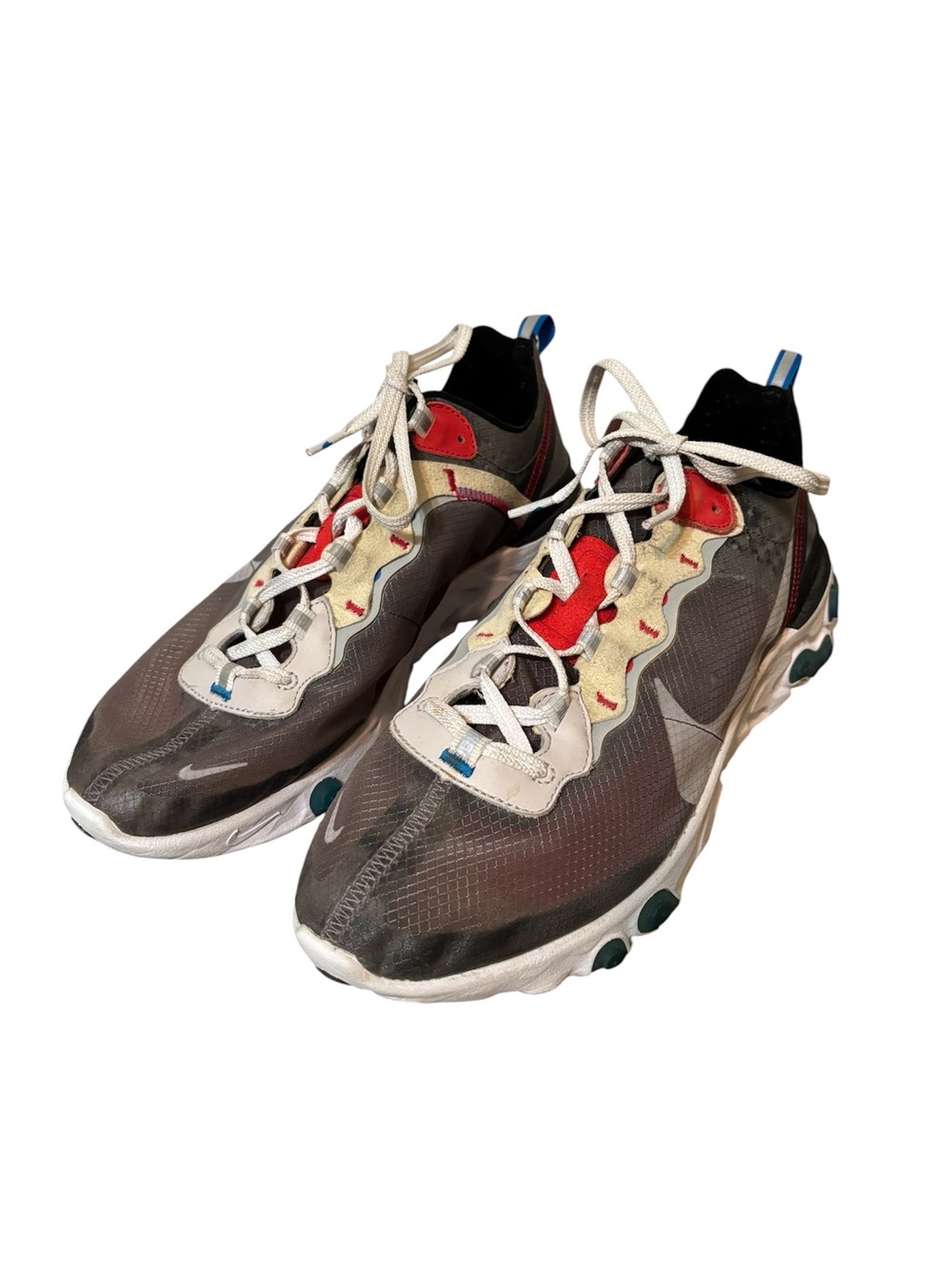 Nike React Element 87 Men’s Sneakers dark grey white blue